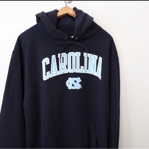 Champion Men’s Navy Carolina UNC Chapel Hill Collegiate Hooded Sweatshirt